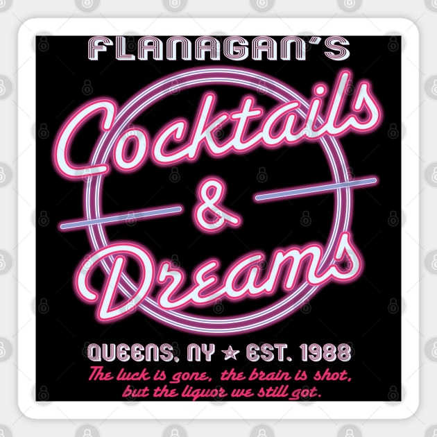 Cocktails & Dreams Bar Magnet by Alema Art